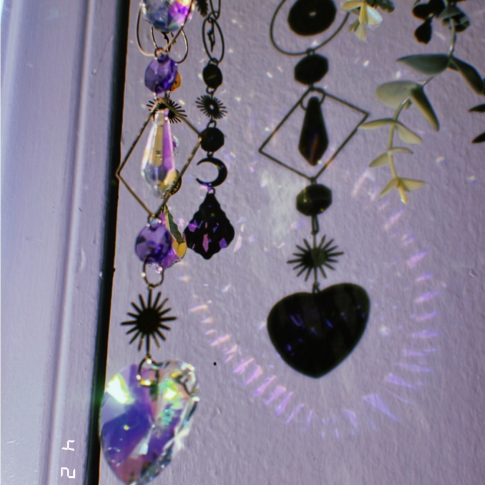 Handmade sun charms.